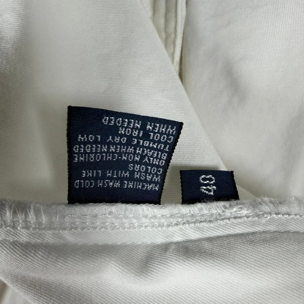 Polo Ralph Lauren Men's Andrew Pleated Shorts White Size 40 Cotton Classic Fit - Picture 5 of 11